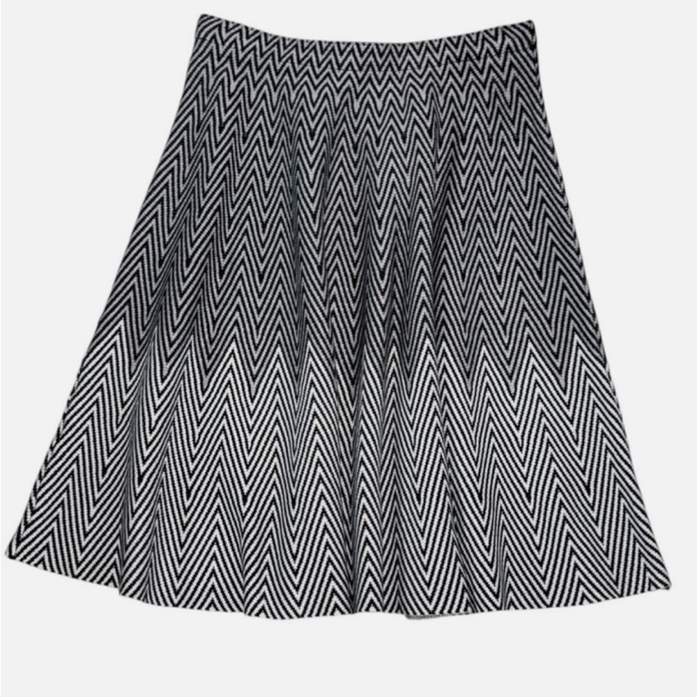Herringbone sweater skirt